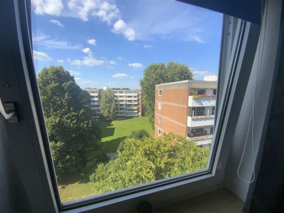 Blick aus dem Schlafzimmer Wohnung Bremen
