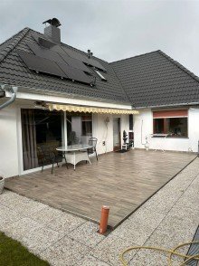 Aussenansicht 9 Intelligent aufgeteiltes, freistehendes EFH mit Terrasse, gro�em Garten und  PV-Anlage in ruhiger Lage Stuhr-Moordeich, ideal f�r eine Familie